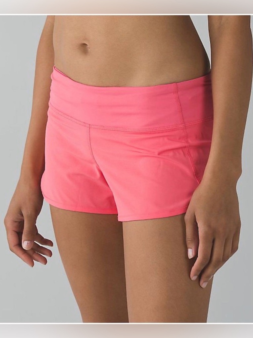 Lululemon Run: Speed Short * 4-way
Stretch
Pink Lemonade, Size 4.